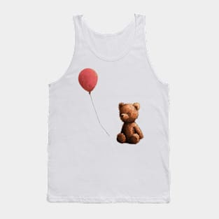 Teddy bear and red balloon Tank Top